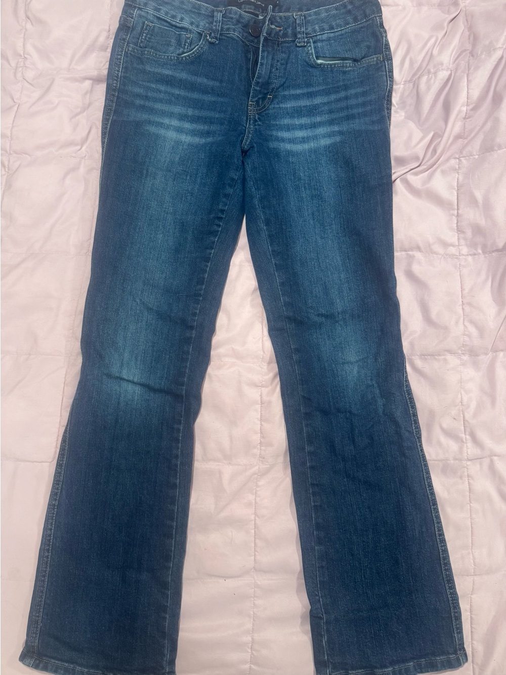 Calvin Klein Jeans Women's Blue Flare Denim